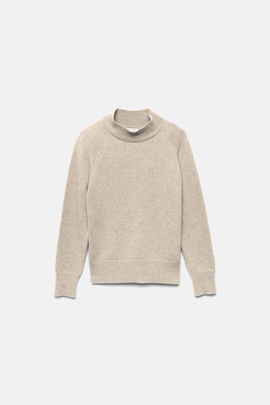 Maglione dolcevita in maglia rasata