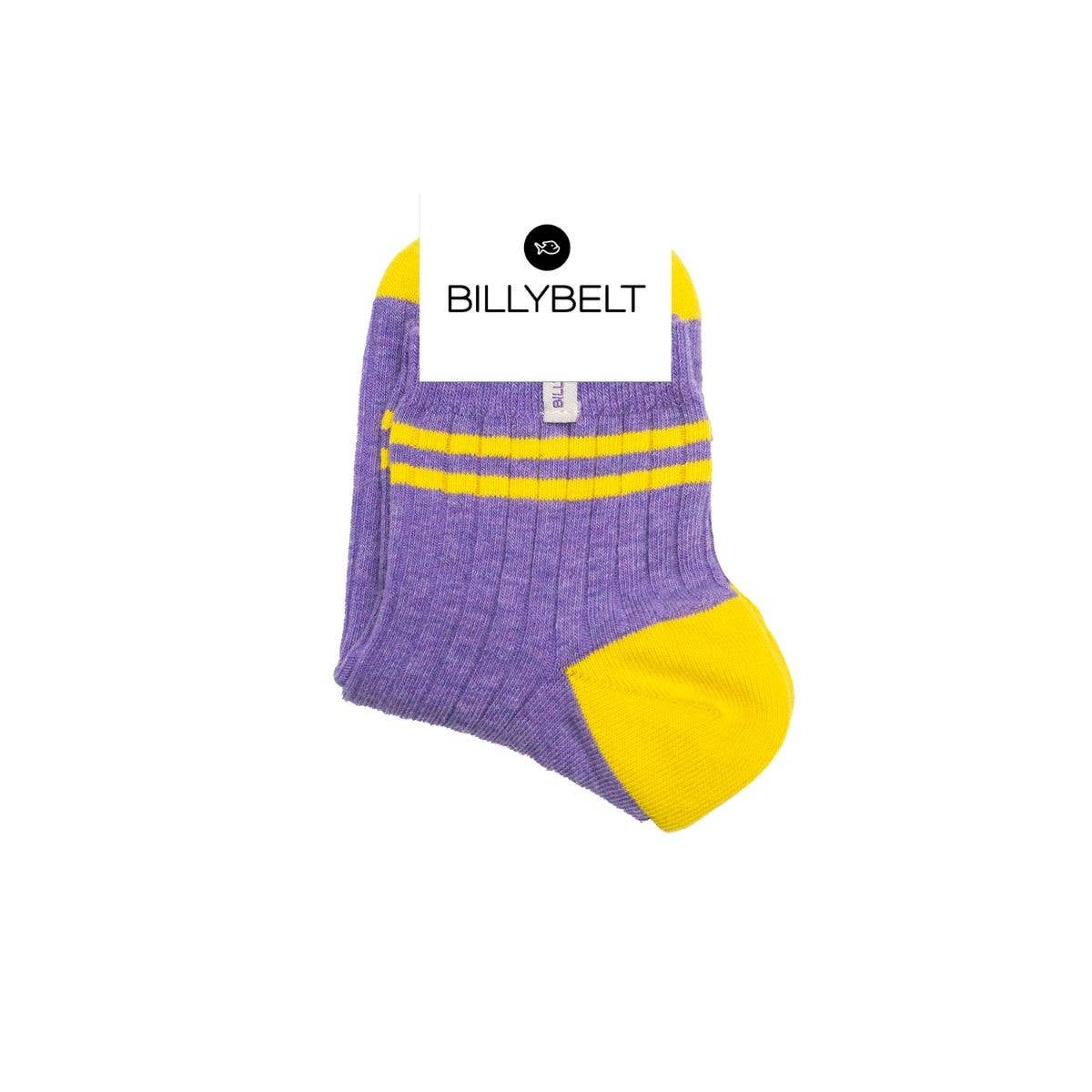 Calzini sportivi in cotone pettinato viola