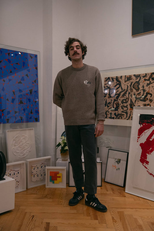 Maglia jacquard in cashmere Arte