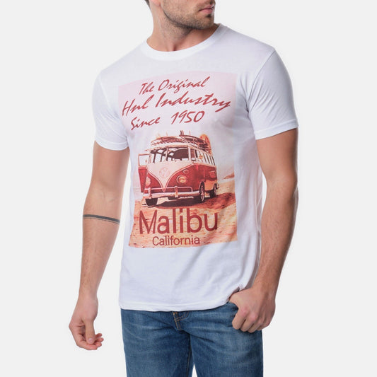 T-shirt uomo California con stampa vintage