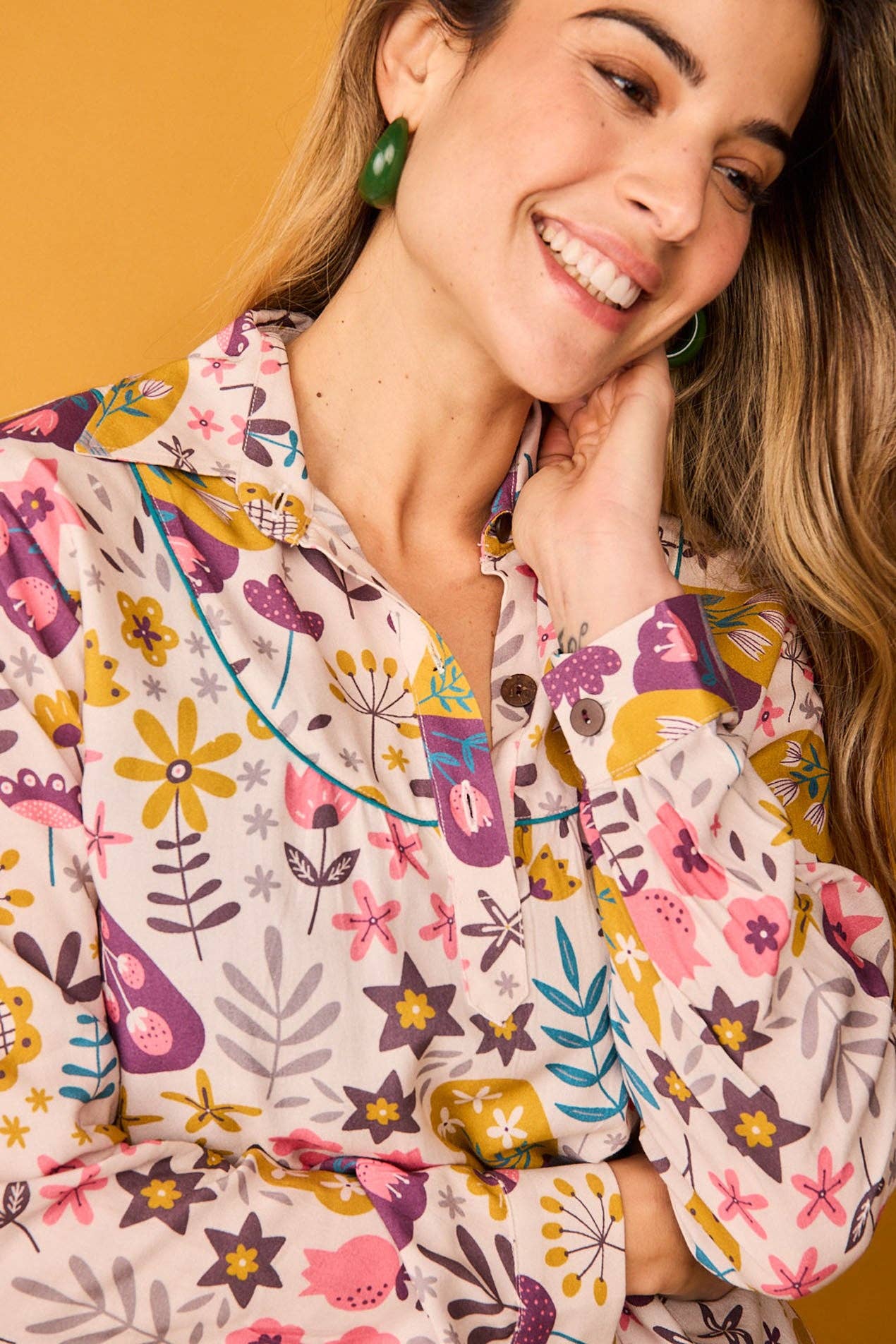 Camicia Bellota con stampa farfalle