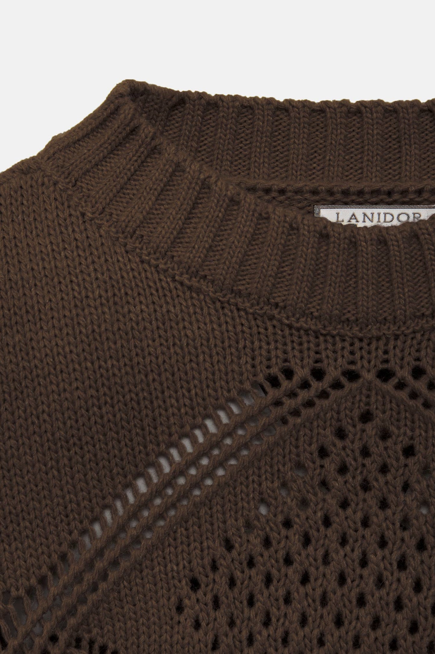 Maglione strutturato in maglia con girocollo