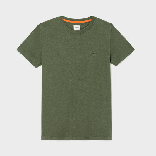 T-shirt uomo in cotone biologico khaki
