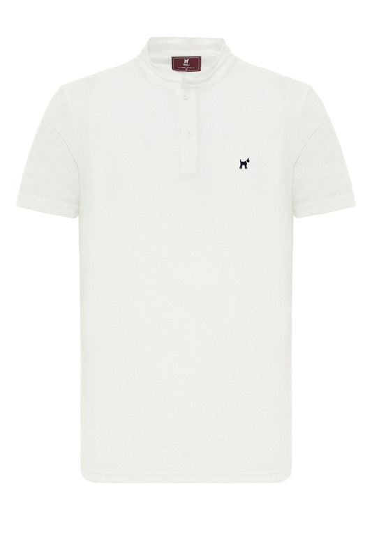 Polo con collo alla coreana