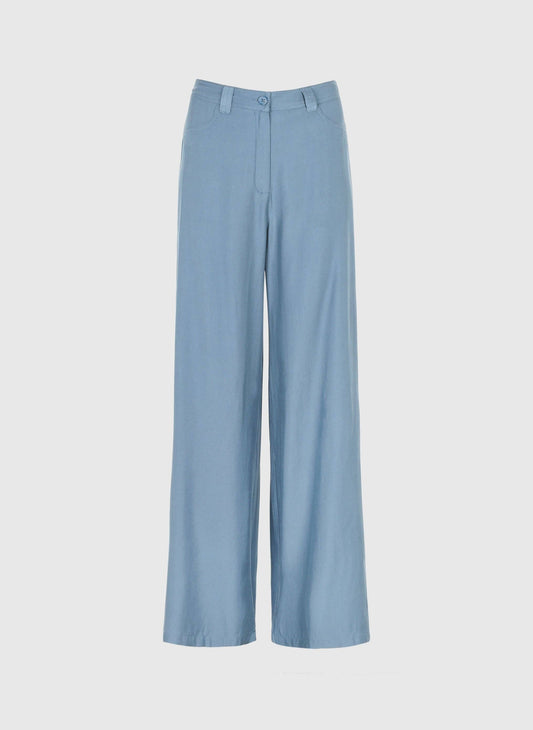 Pantaloni palazzo azzurri