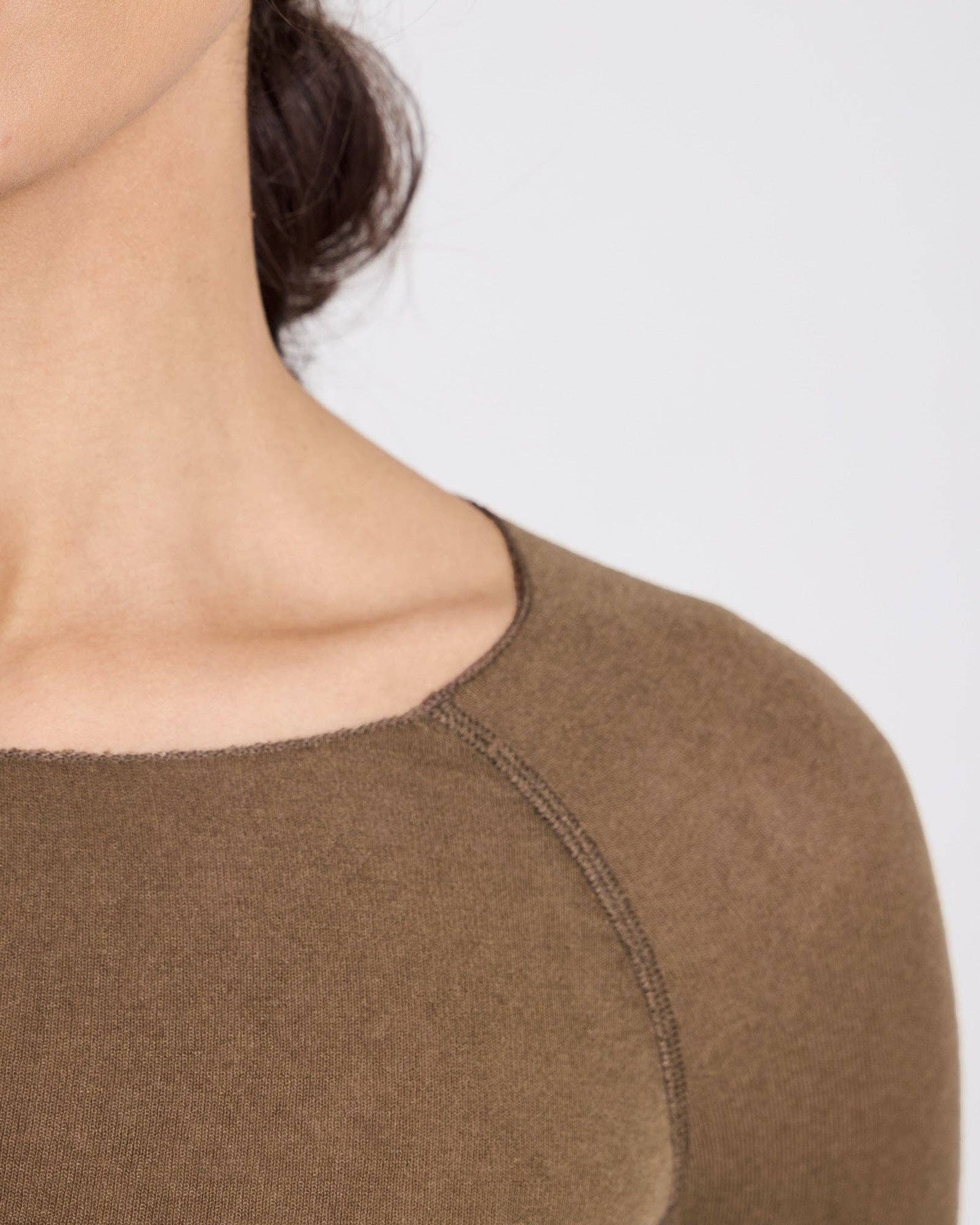 Maglia Amalie in misto lana con scollo a barca