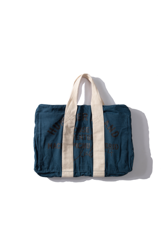Borsa aviator blu in cotone
