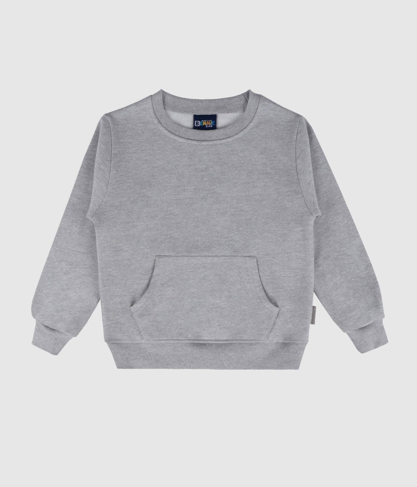 Maglione quarter zip in cotone organico blu Tidepool