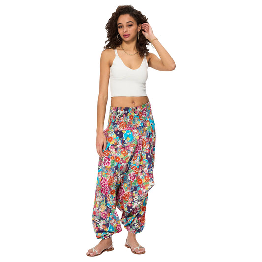 Pantaloni harem estivi 3 in 1 in cotone