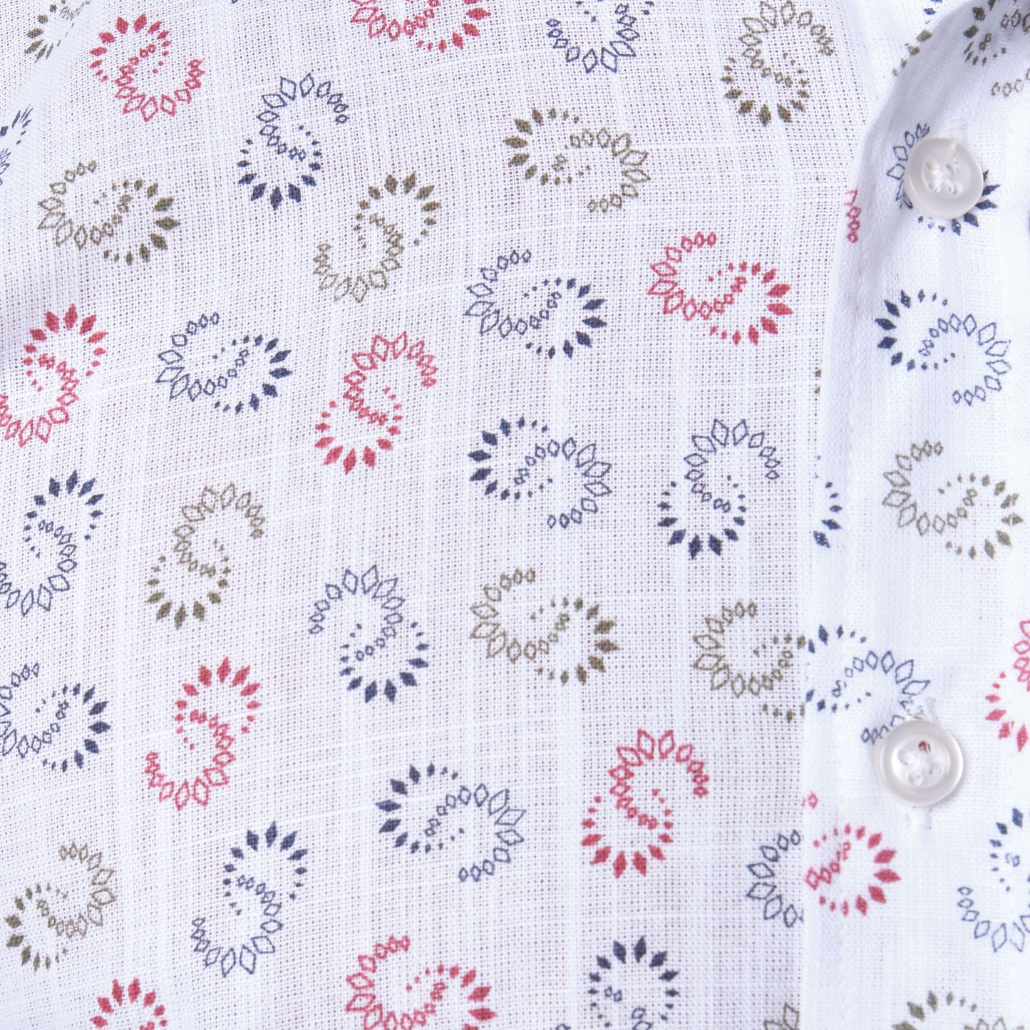 Camicia da uomo stampata a maniche lunghe