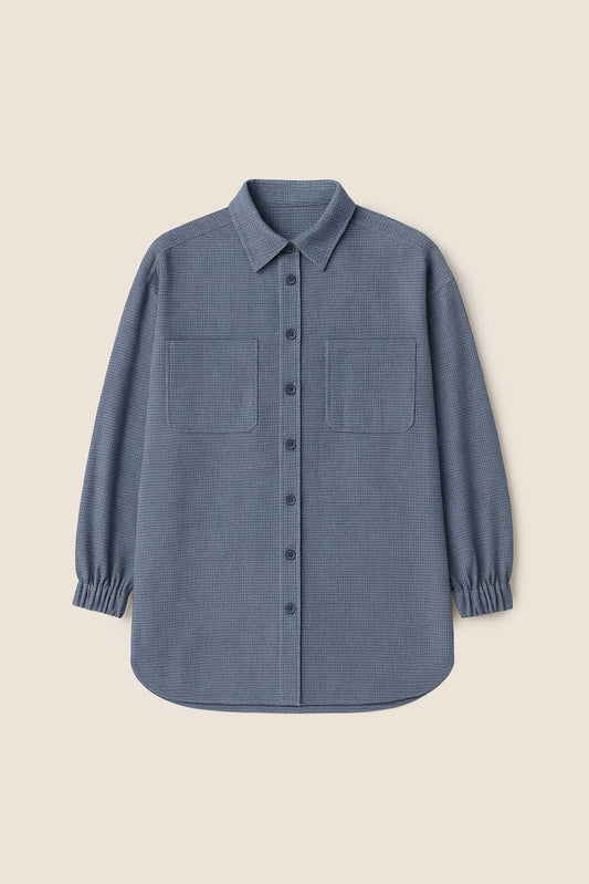 Camicia oversize blu navy da donna