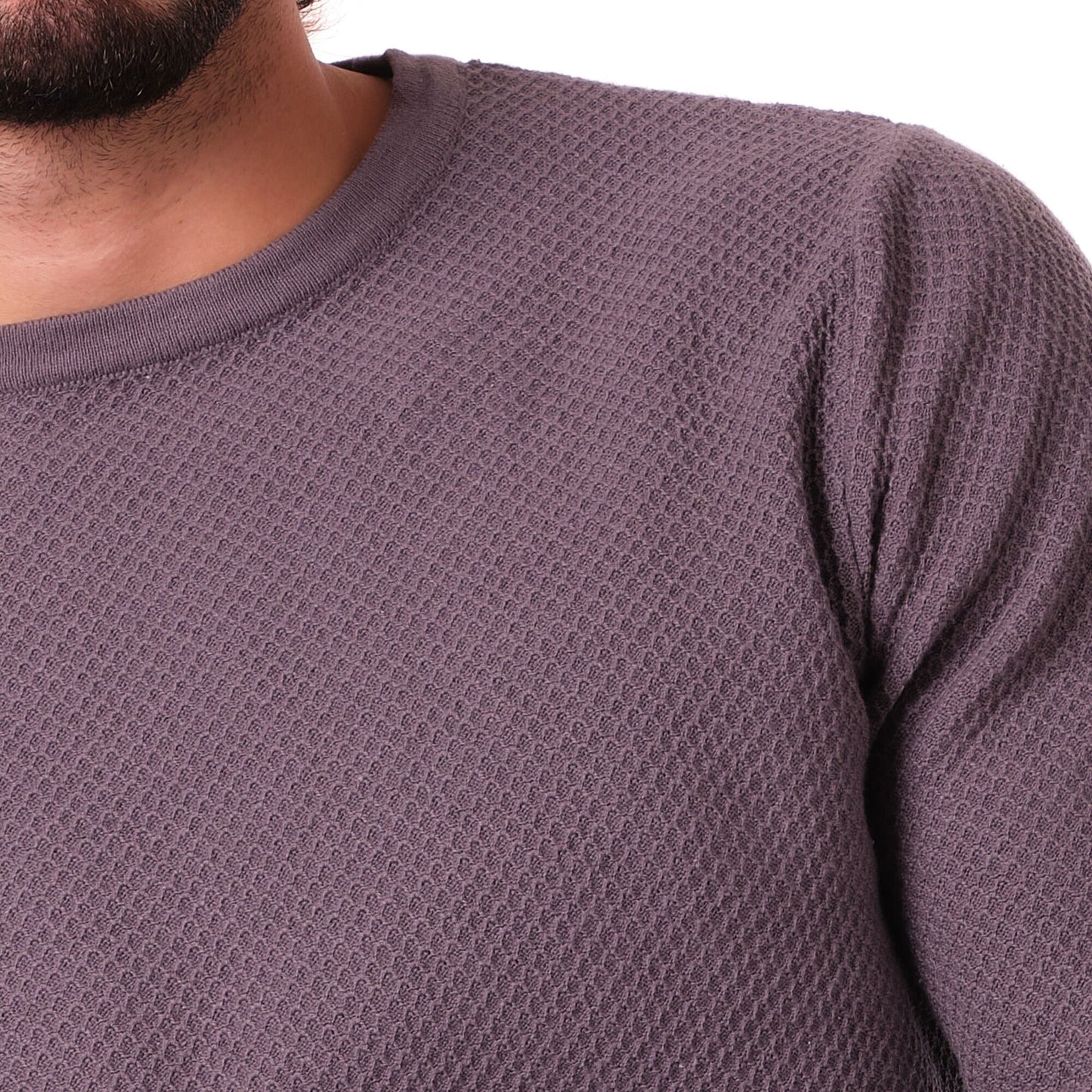 Maglione uomo girocollo in cotone antracite Gohan