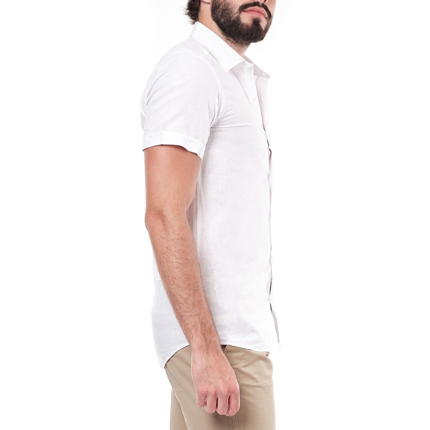 Camicia uomo bianca tinta unita Zarael