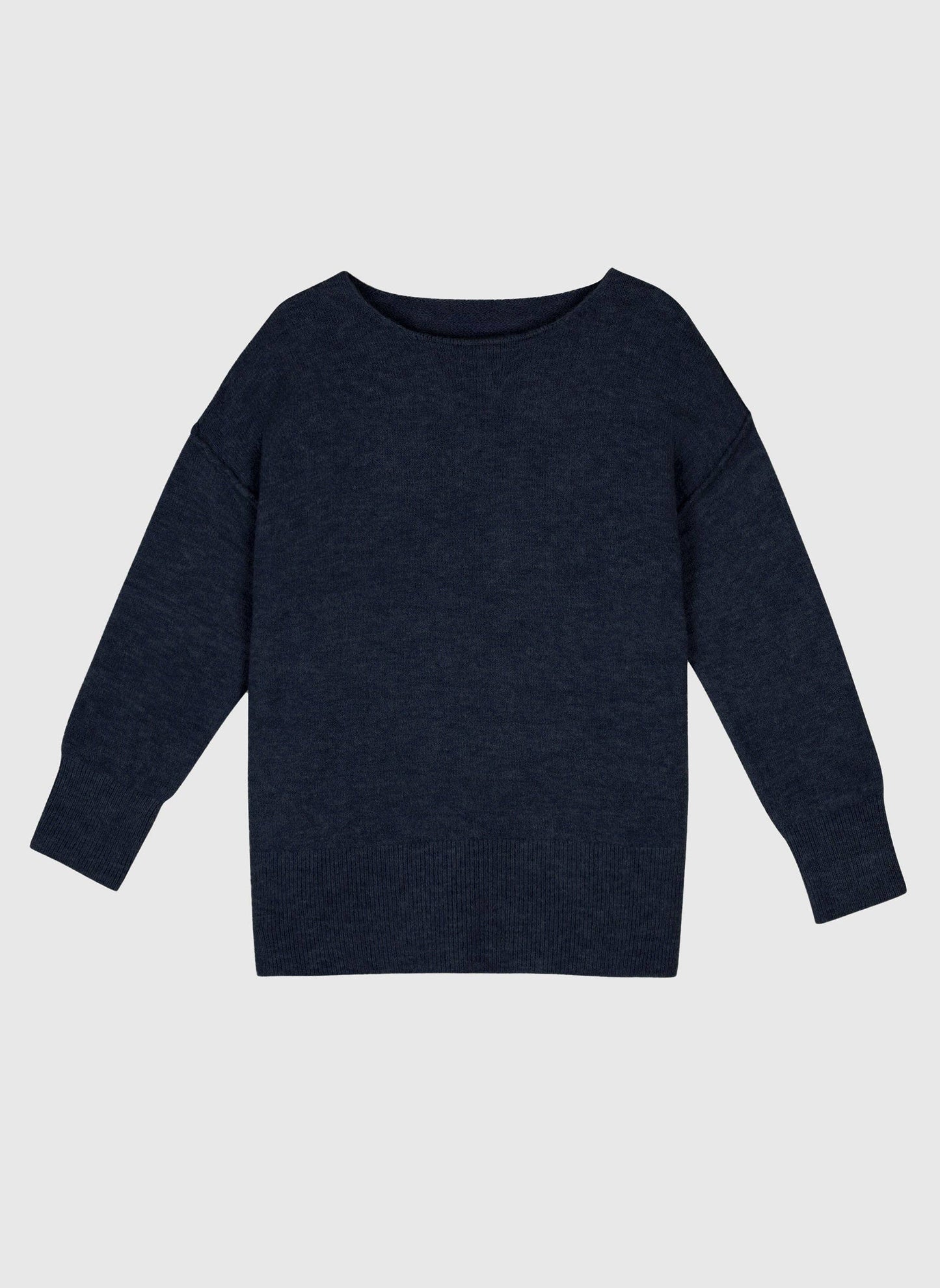 Maglione oversize girocollo blu navy