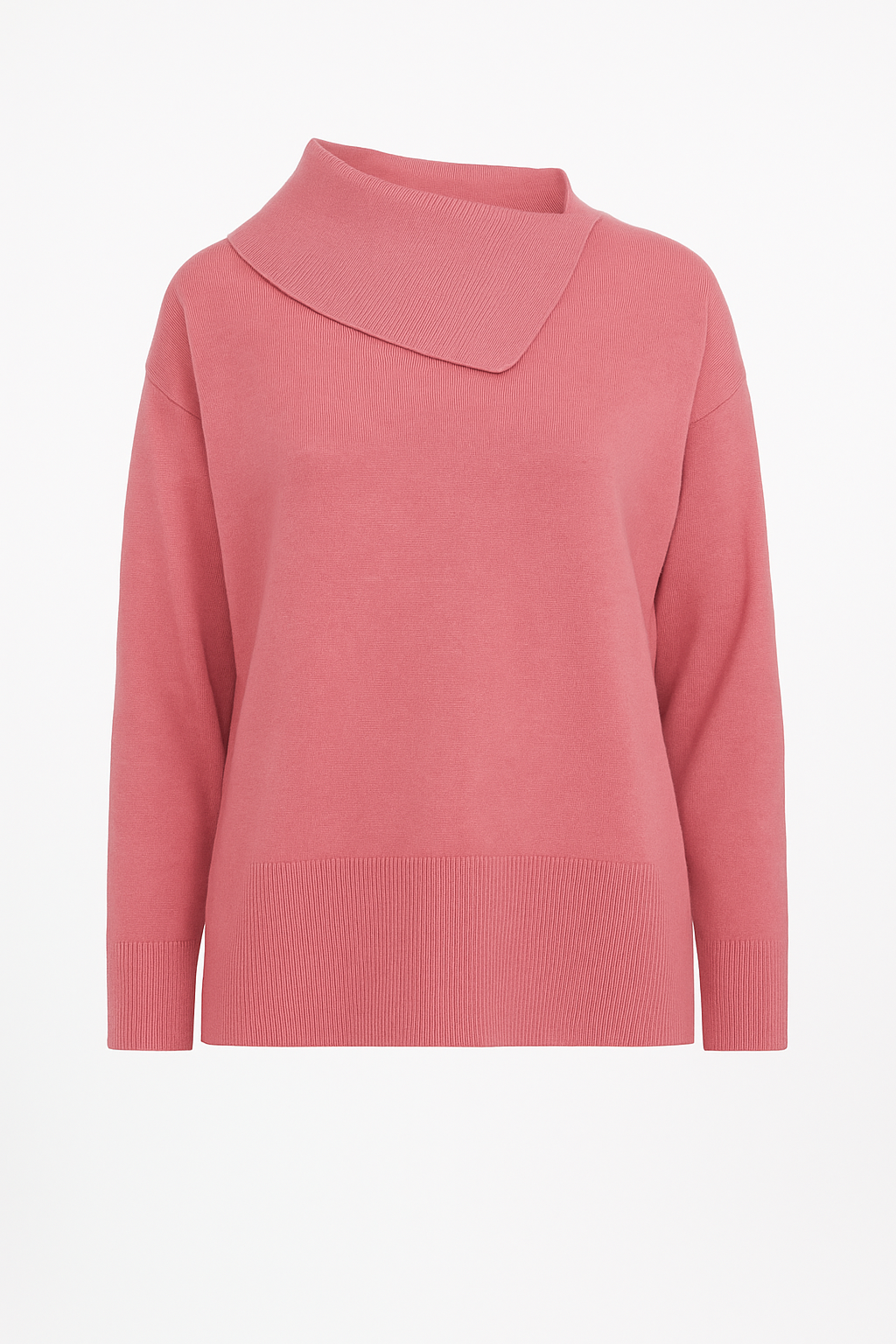 Maglia in Lana e Cashmere con Collo a Cascata