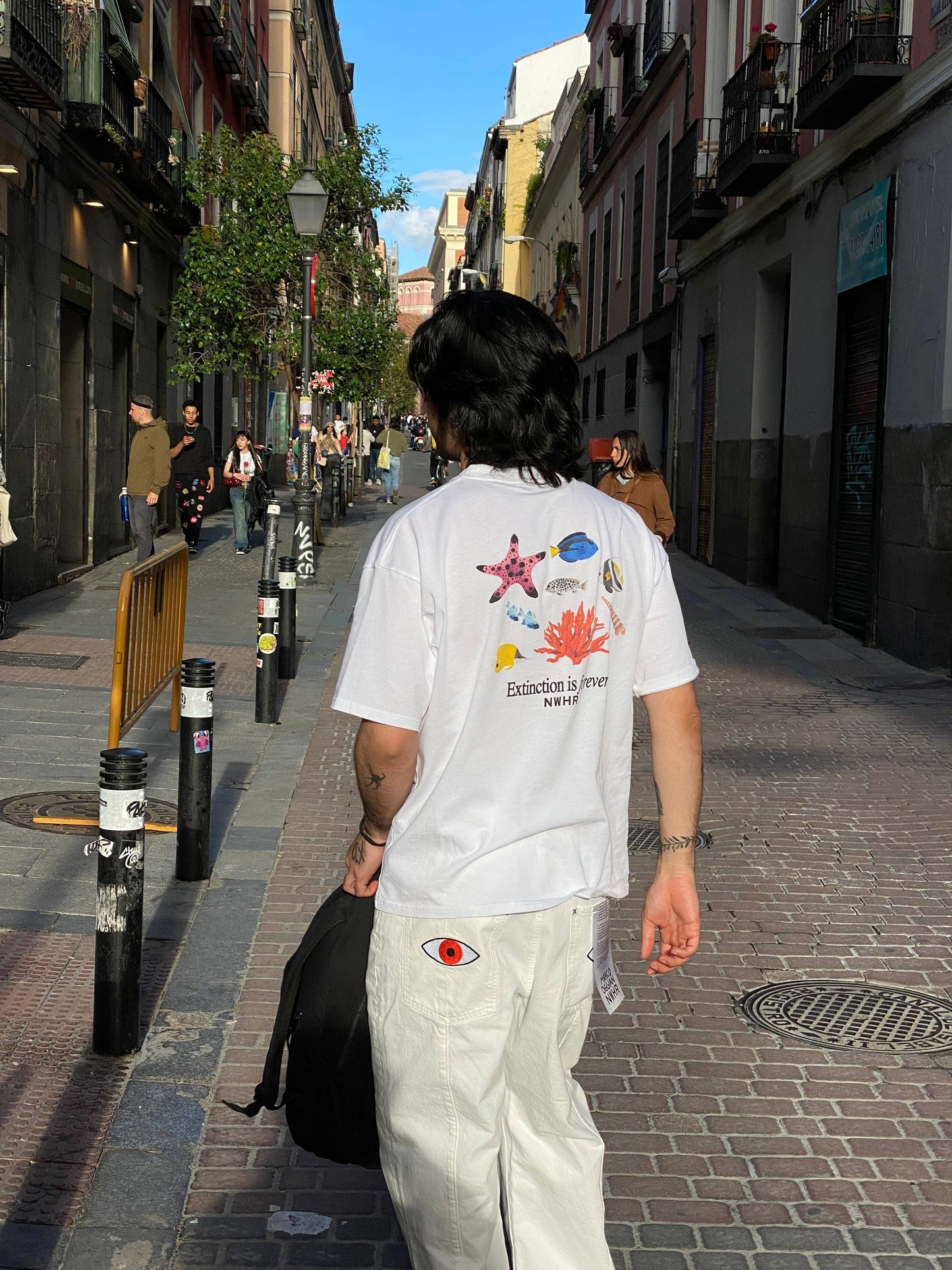 Pantaloni denim a pieghe Hope Heals