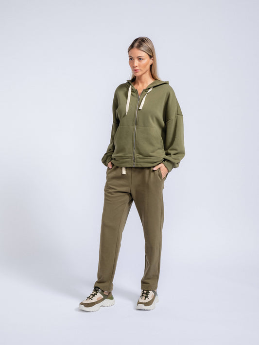 Pantaloni Jogger in Cotone con Coulisse