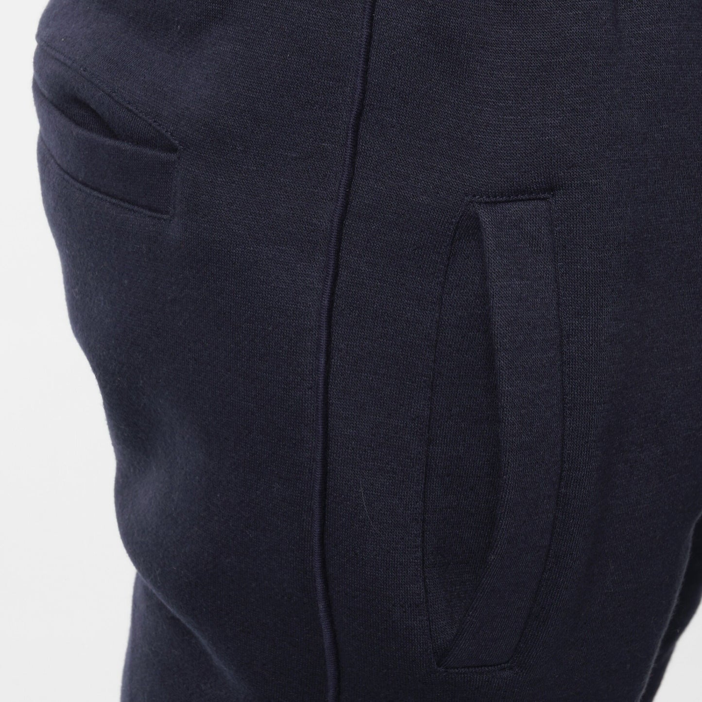 Pantaloni jogging uomo in pile blu navy