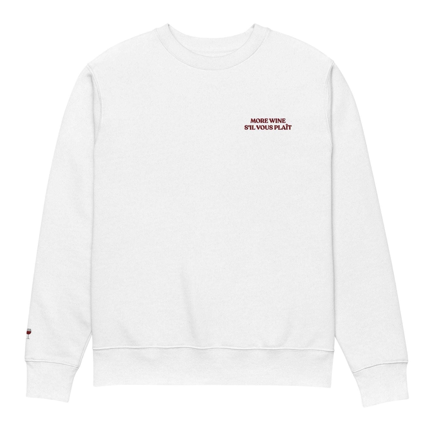 Felpa biologica unisex "More Wine S'il vous plaît"
