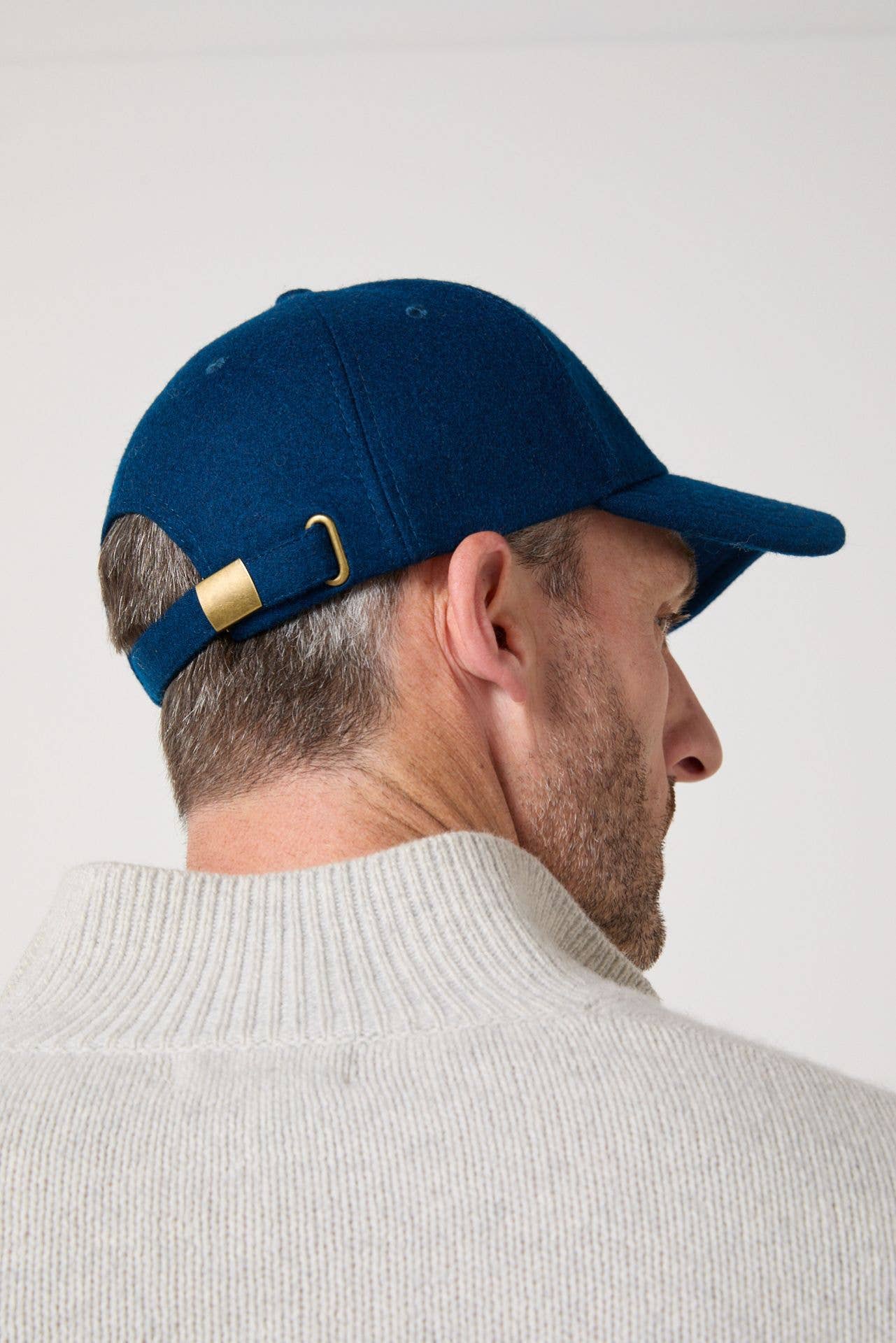 Cappellino in flanella blu celeste con ricamo Jaqk Club