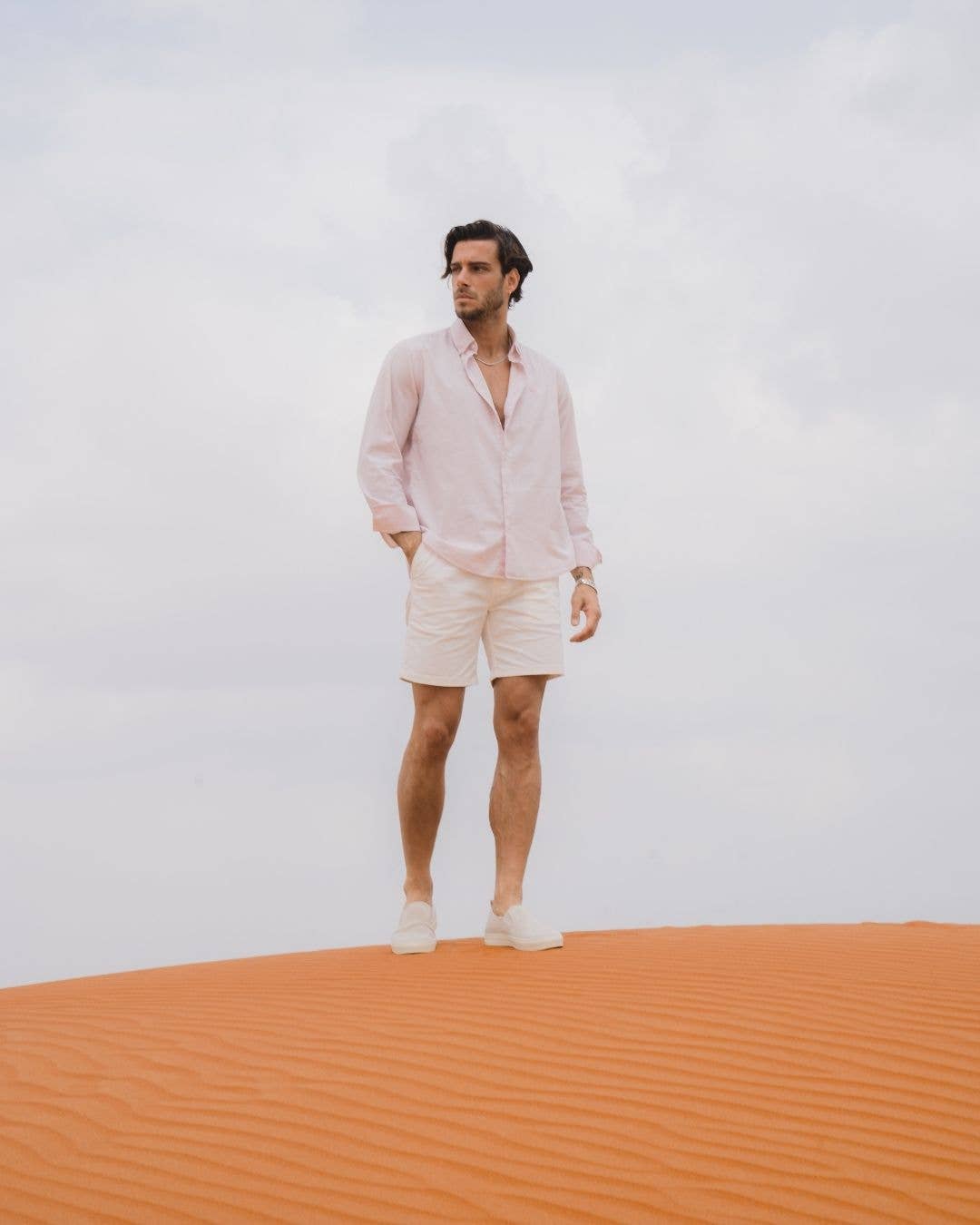 Camicia in popeline rosa baby antimacchia