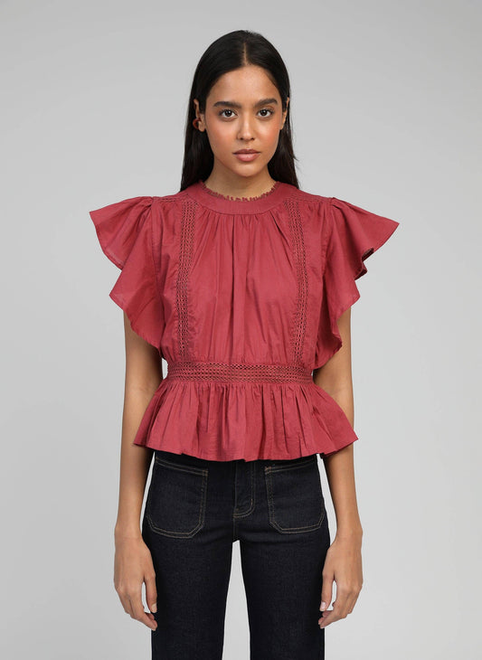 Blusa SaleK color ciliegia