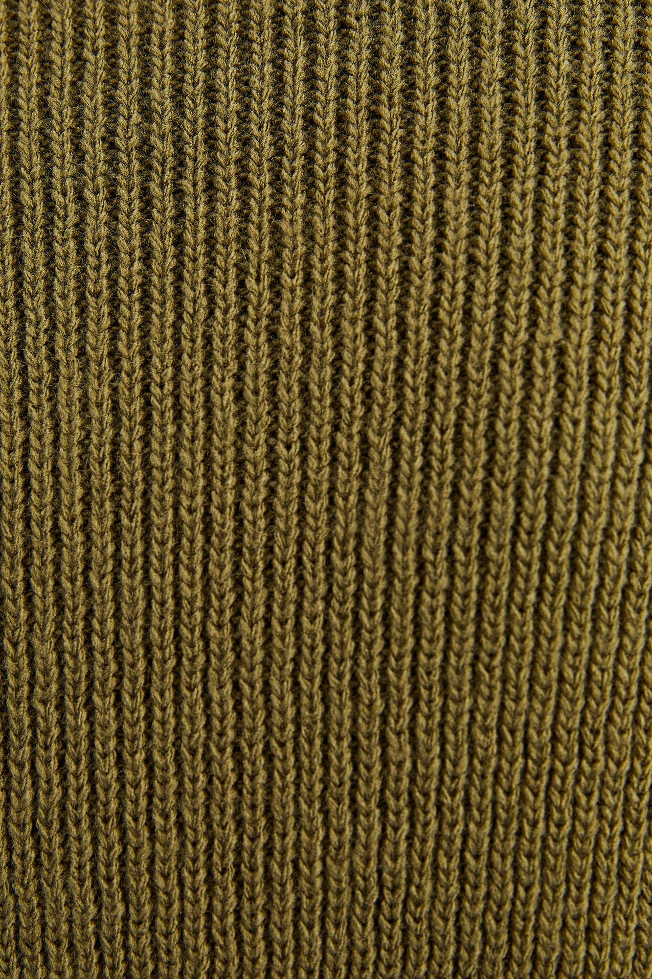 Cardigan in maglia kaki con bottoni dorati