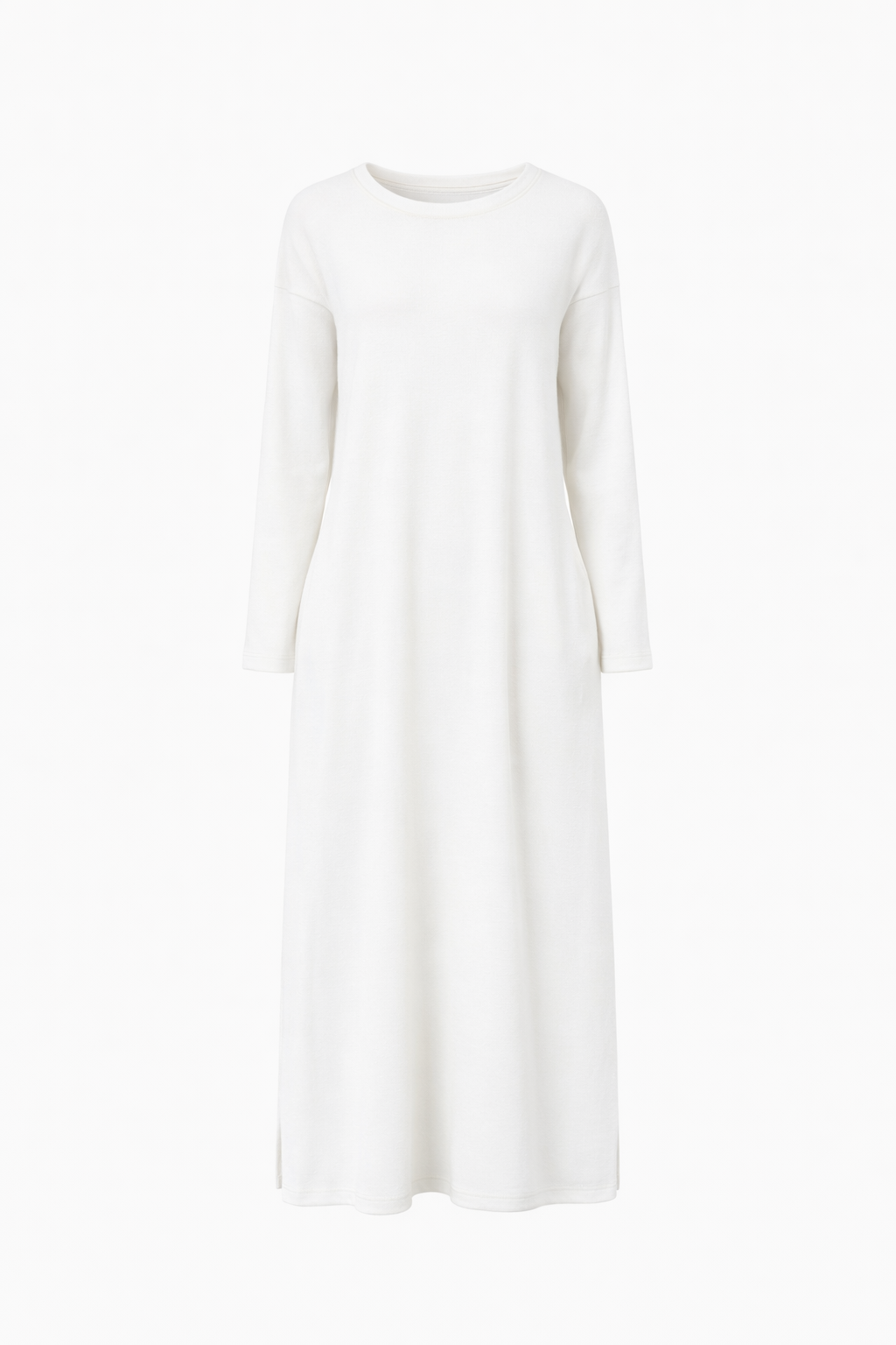 Abito midi in maglia morbida con tasche