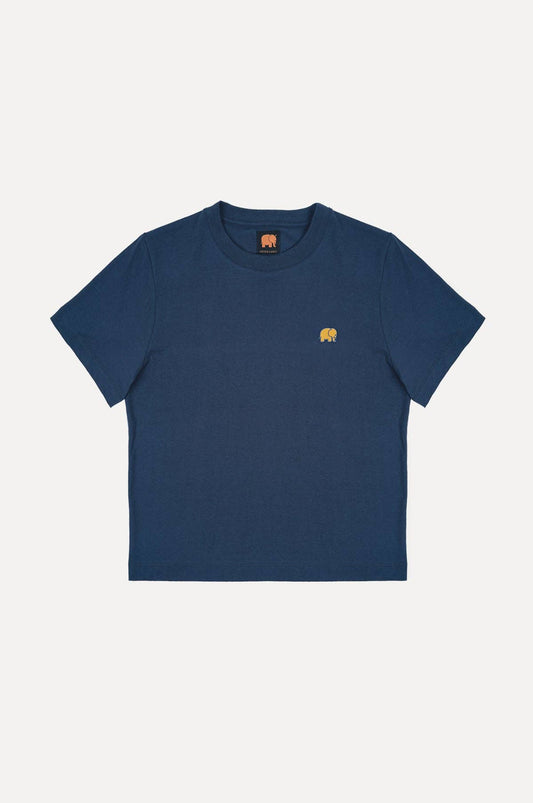 T-shirt Donna in Cotone Biologico Essential Blu