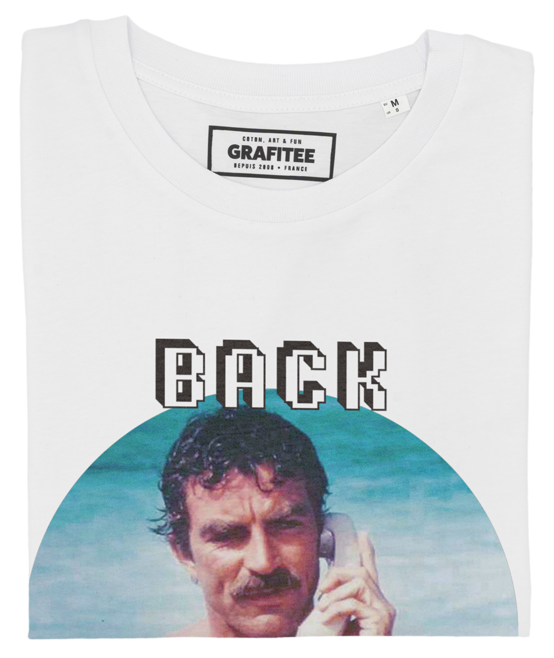 T-shirt in cotone biologico con stampa vintage "Back In The Days"