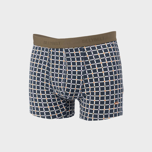 Boxer in cotone biologico a quadri stile retrò