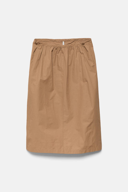 Gonna midi in gabardine a trapezio