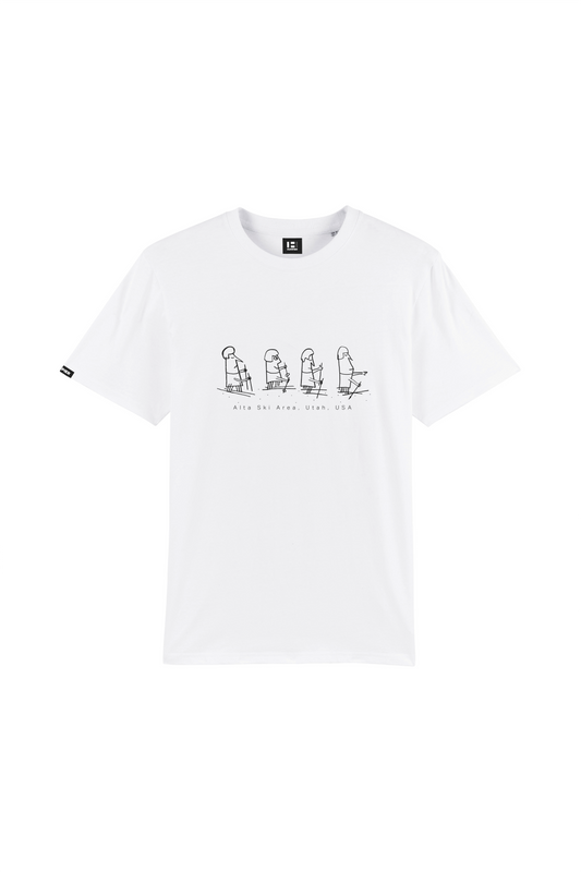 T-shirt Snow Pope in cotone biologico
