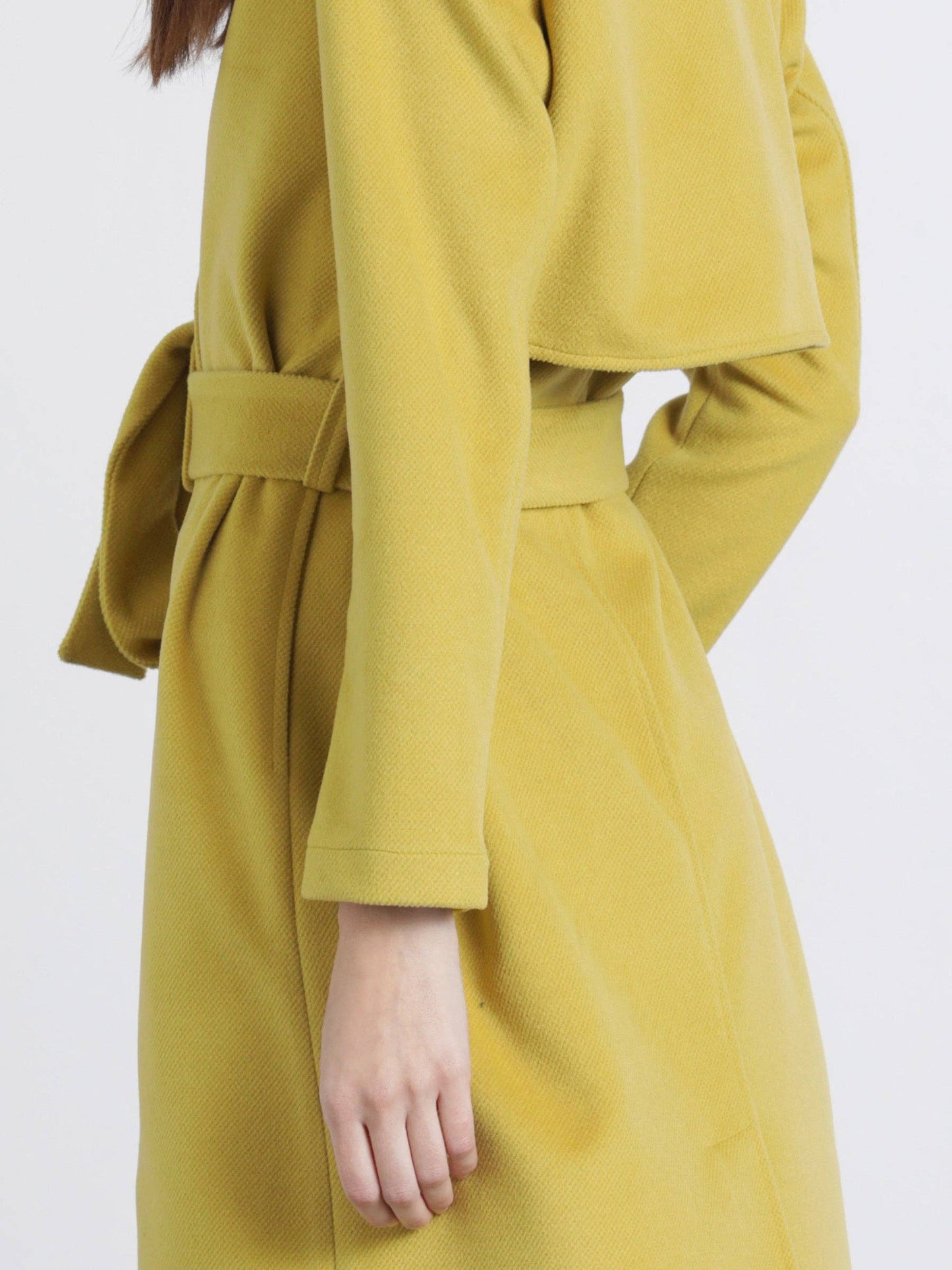 Cappotto lungo con cintura