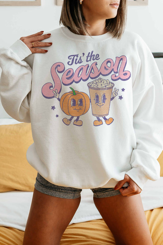 Felpa oversize grafica “Tis the Season”
