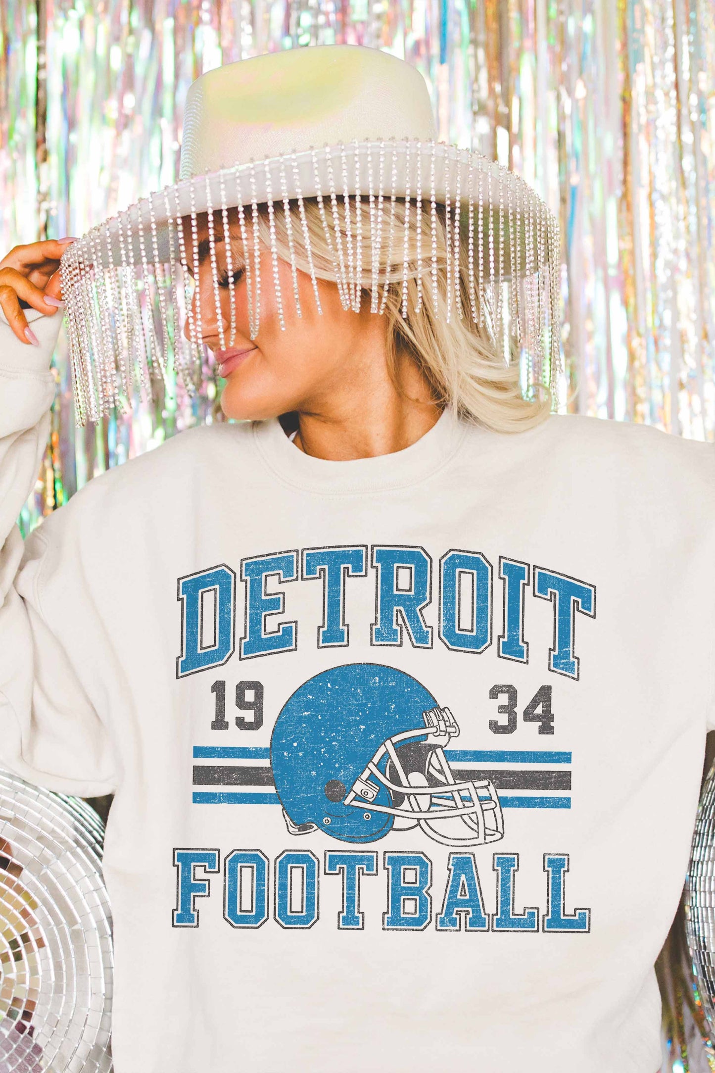 Felpa oversize Detroit Football