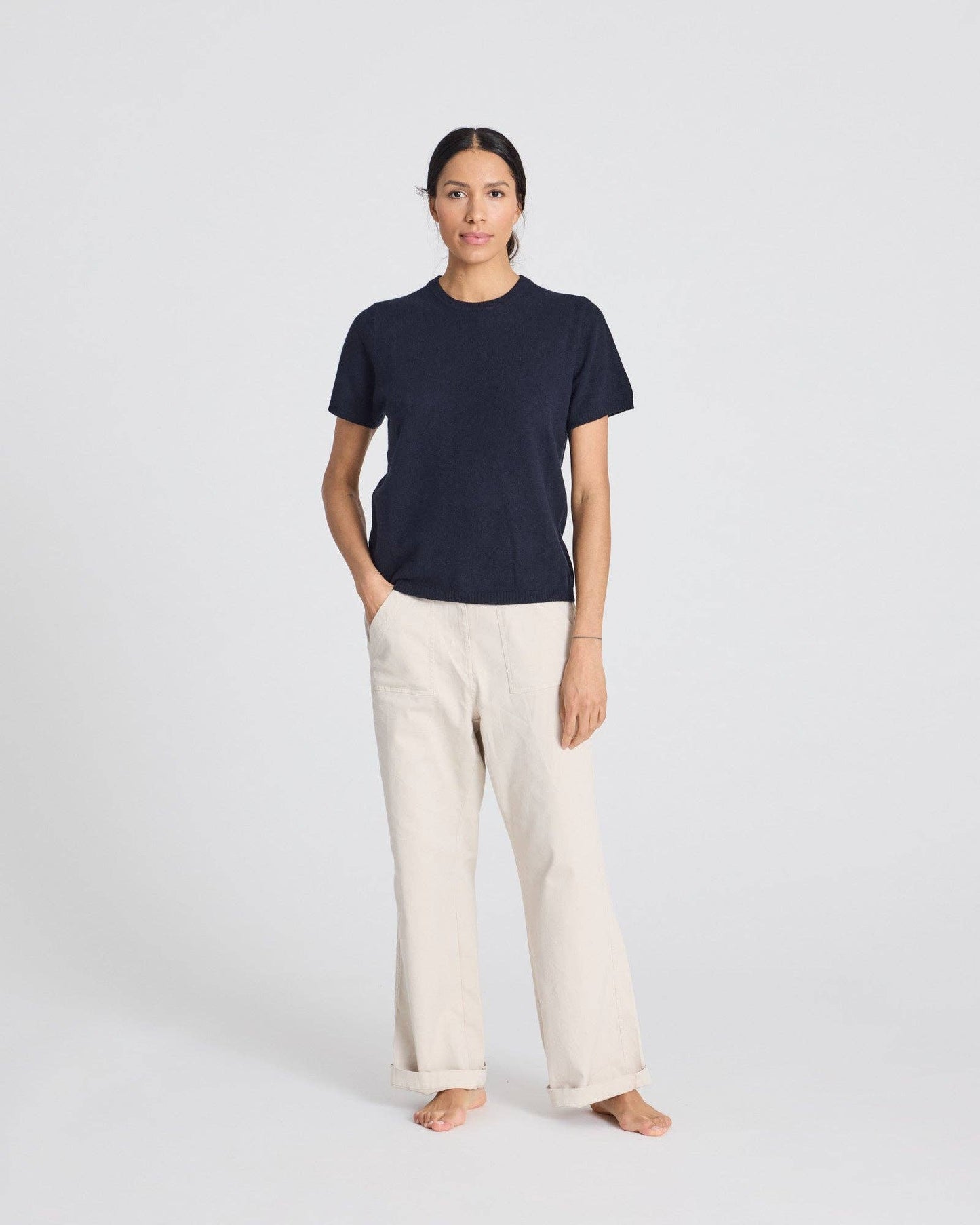 Maglietta in cashmere Ellia blu navy