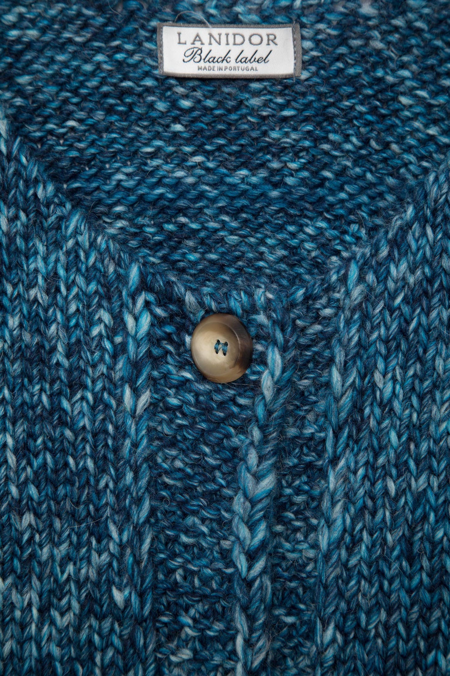 Gilet in maglia melange con bottoni