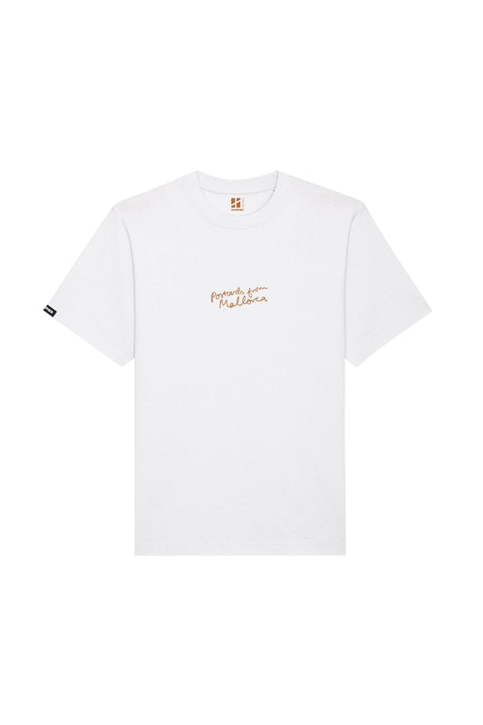 T-shirt in cotone biologico con stampa Mallorca