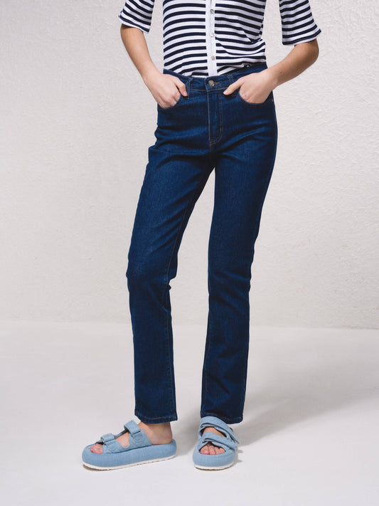 Jeans slim fit a vita alta