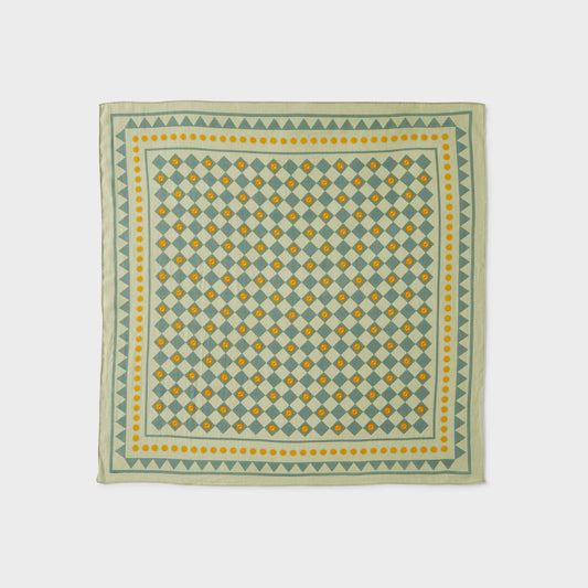 Foulard in cotone biologico Romane verde