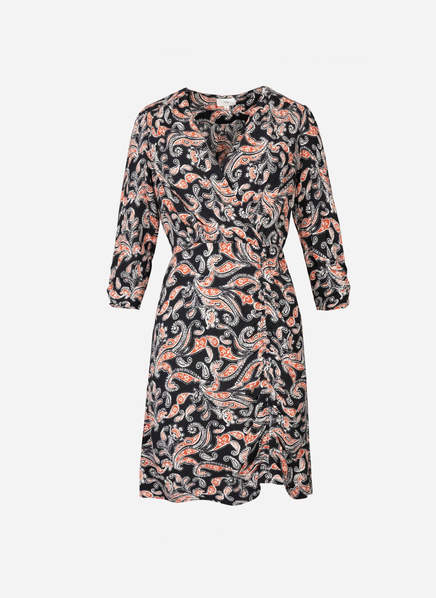 Abito corto Mivania con stampa bandana nera