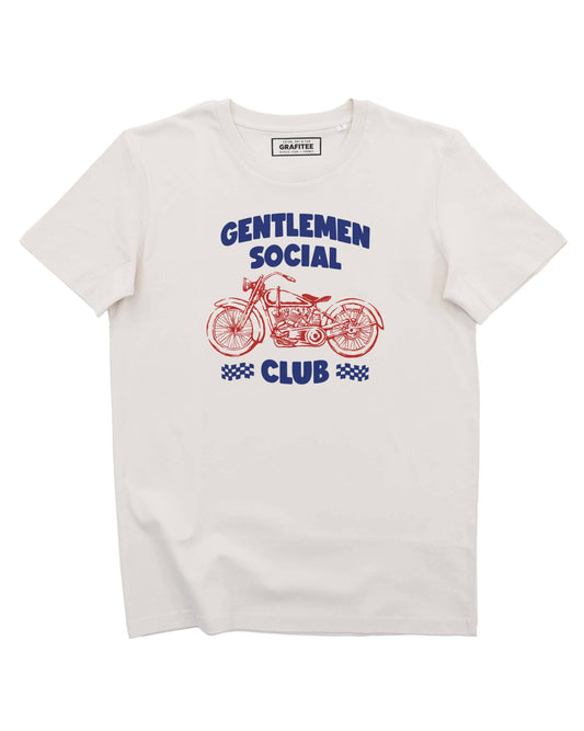 T-shirt in cotone biologico con stampa moto Gentlemen Social Club