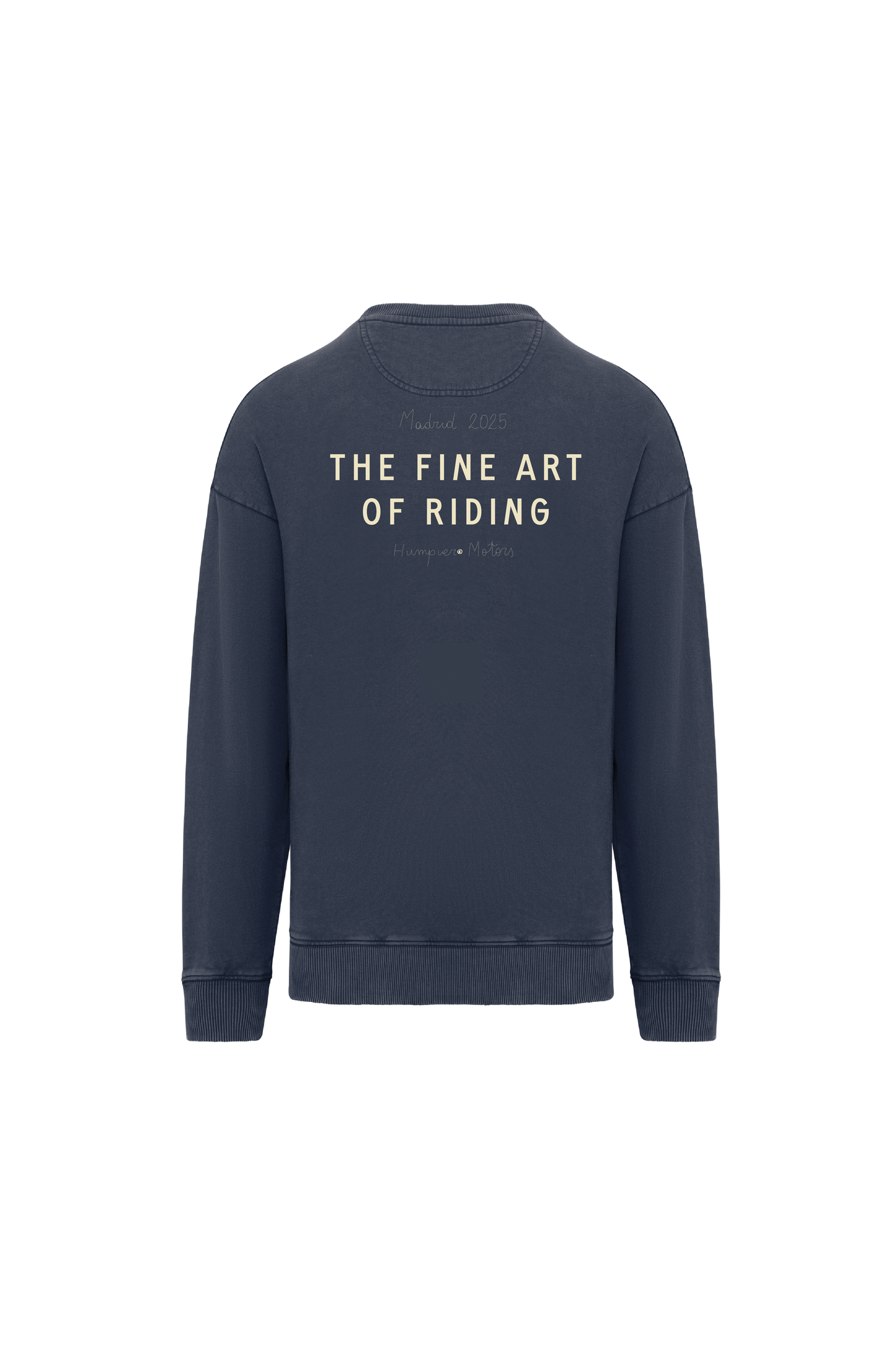 Felpa girocollo The Fine Art of Riding in cotone biologico