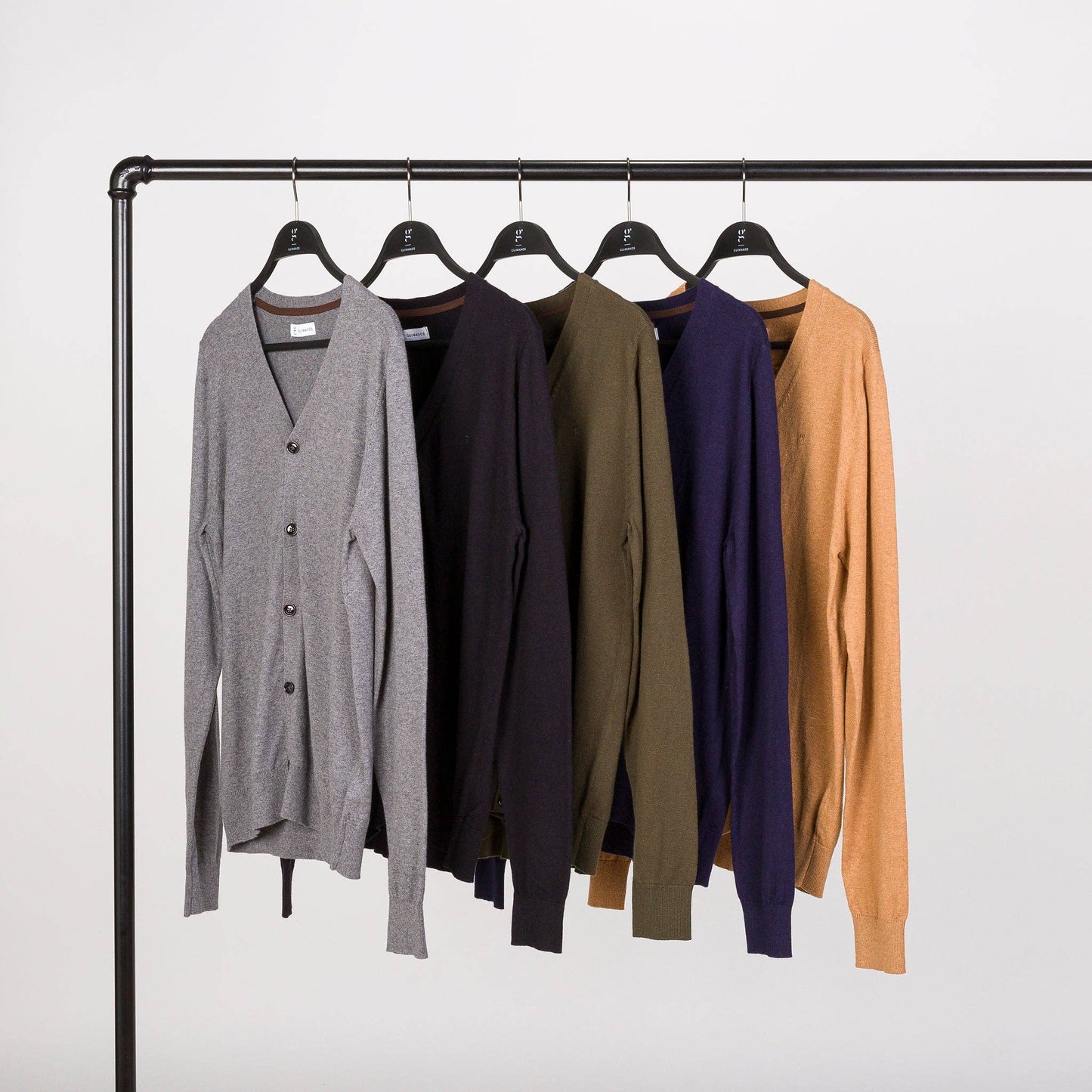 Cardigan uomo con bottoni in cotone e alpaca