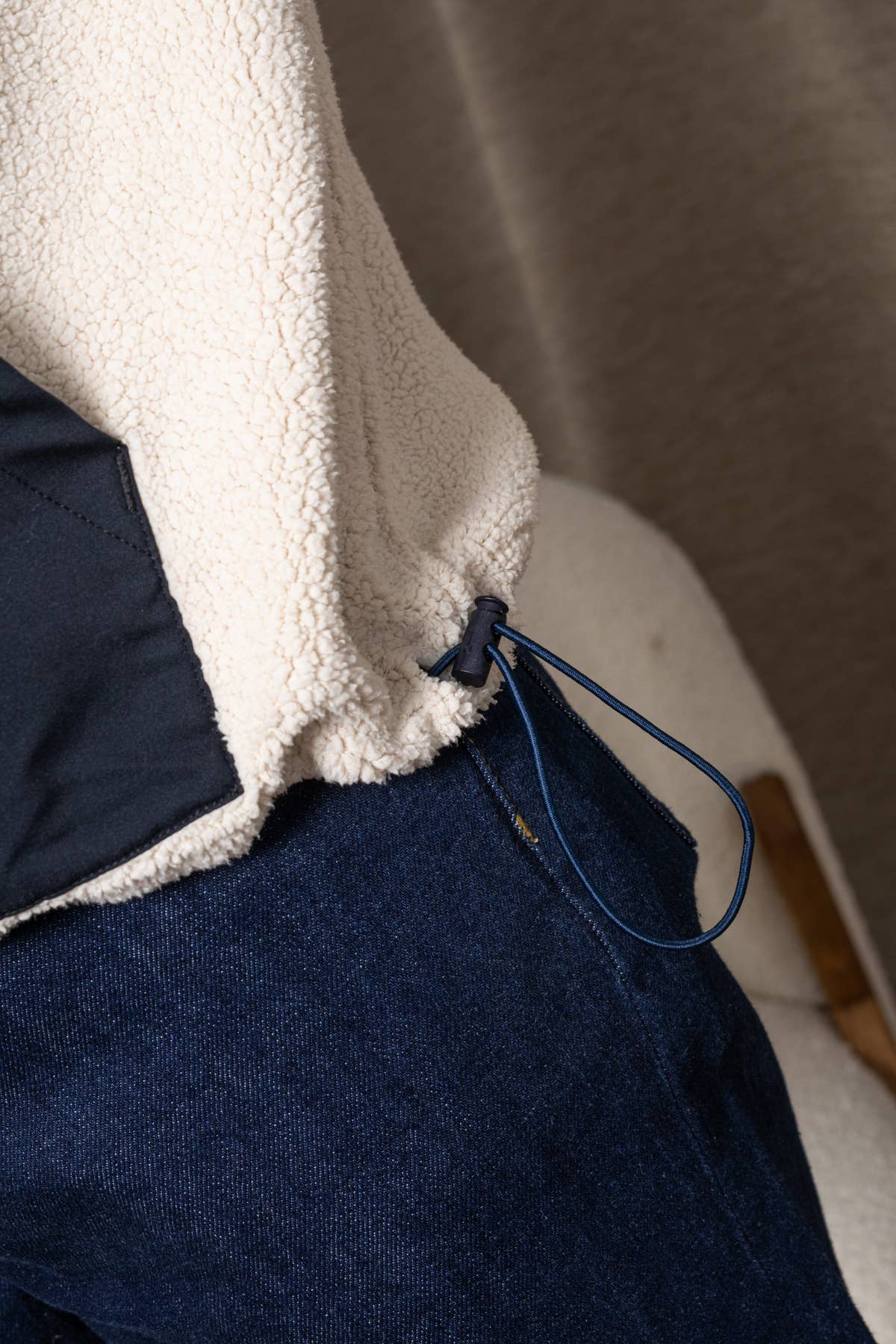 Felpa sherpa con zip Snowflake Milk
