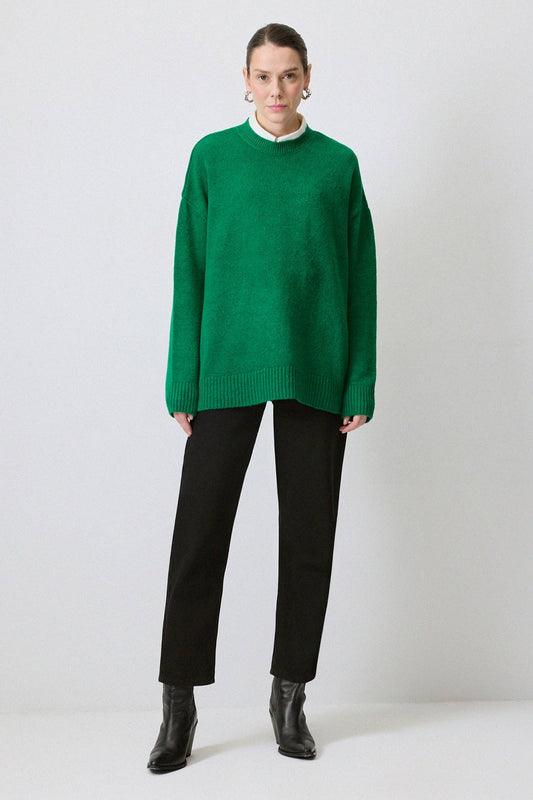 Maglione oversize tinta unita
