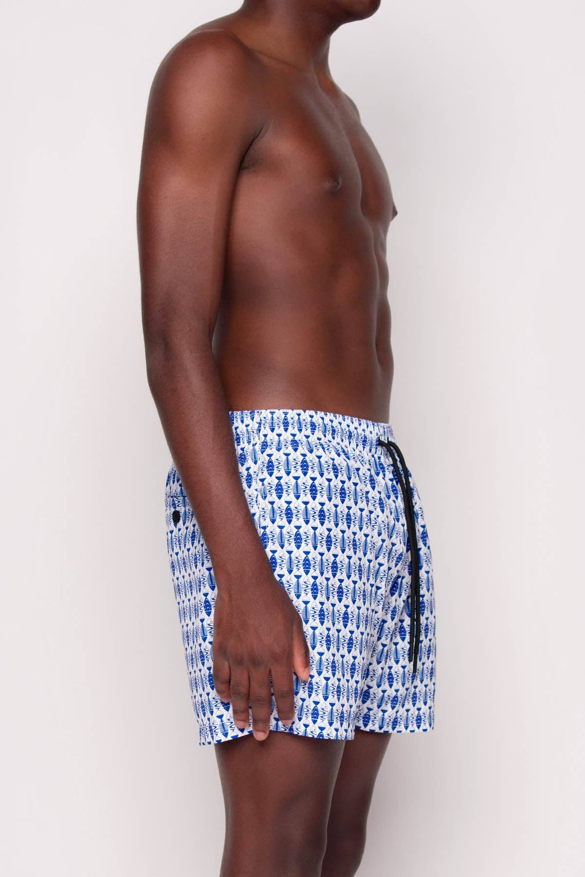 Costume da bagno uomo Finwave con stampa blu