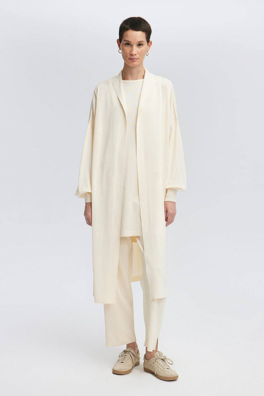 Set in maglia tre pezzi crema