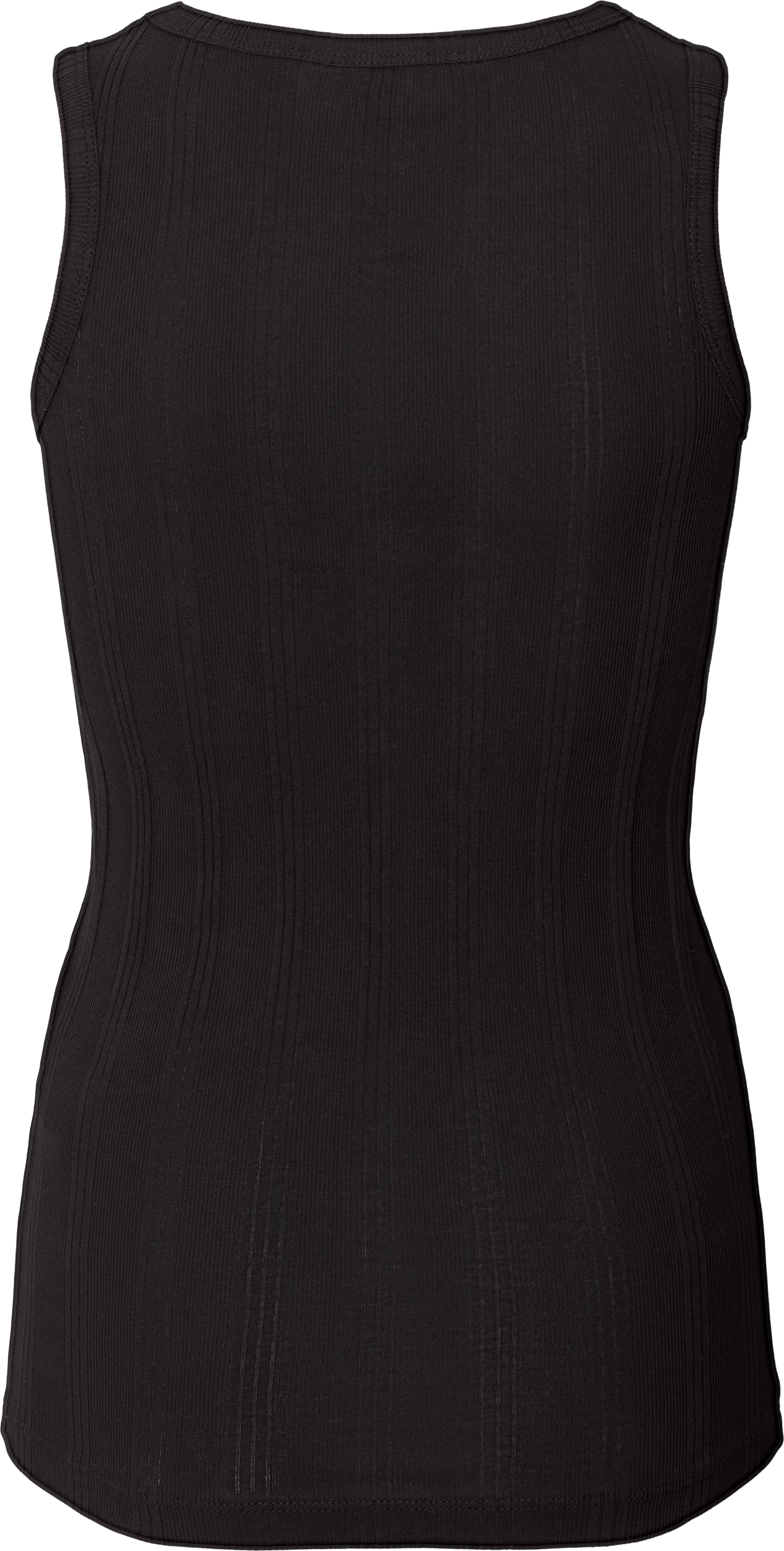 Top a costine in cotone biologico Alberte nero